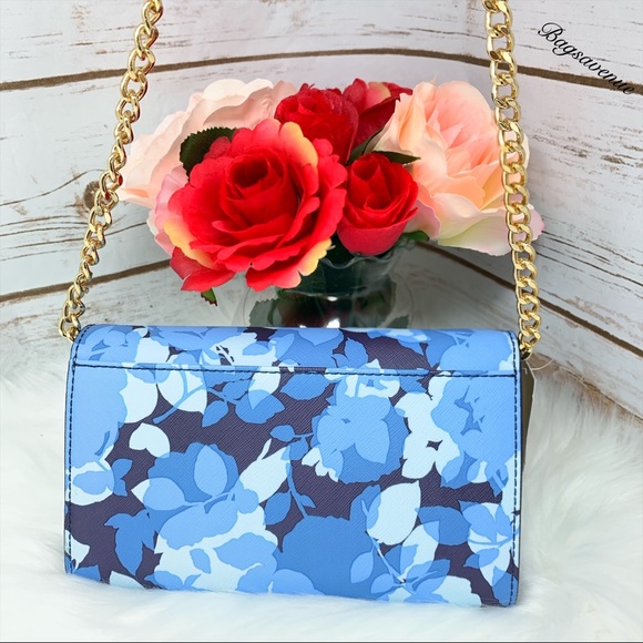 Large phone crossbody michael kors navy floral - Picture 2 of 7